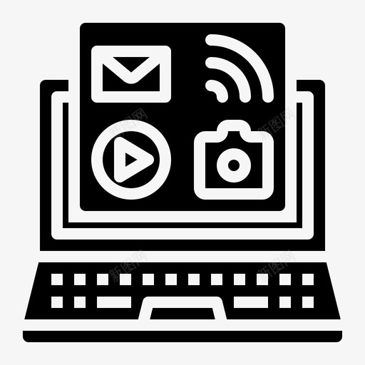 多媒体照相机通讯svg_新图网 https://ixintu.com 多媒体 照相机 通讯 电子邮件 笔记本 电脑 计算机 应用程序