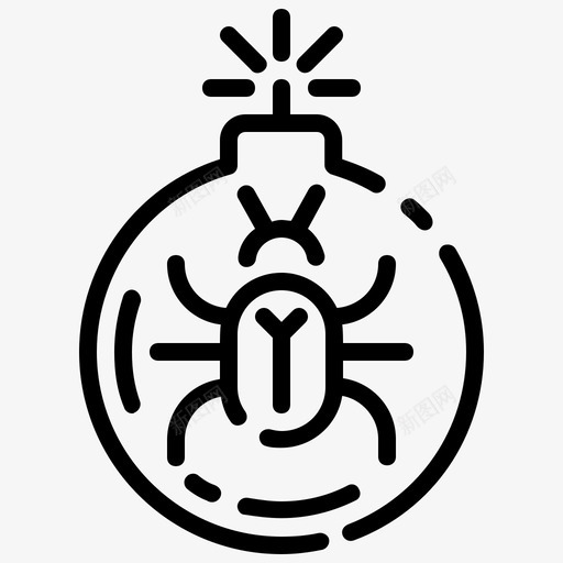 病毒攻击漏洞感染svg_新图网 https://ixintu.com 病毒 攻击 漏洞 感染 防病毒 互联网 安全 第卷