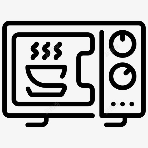 电烤箱电炉微波炉svg_新图网 https://ixintu.com 电烤箱 电炉 微波炉 家庭用品