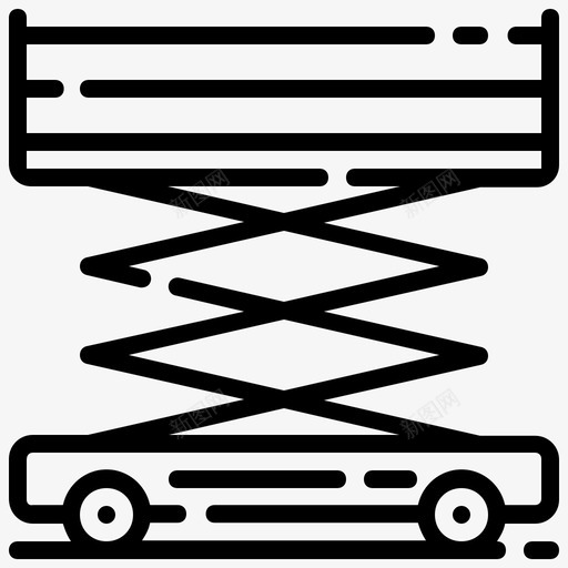 脚手架液压升降机剪刀svg_新图网 https://ixintu.com 工具 脚手架 液压 升降机 剪刀 施工 第卷
