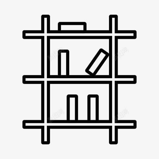 墙架书架家具svg_新图网 https://ixintu.com 墙架 书架 家具 家居 室内