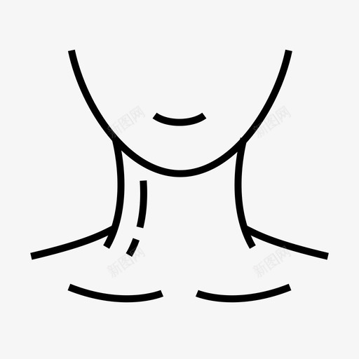 颈部解剖学身体svg_新图网 https://ixintu.com 身体 部位 人体 颈部 解剖学