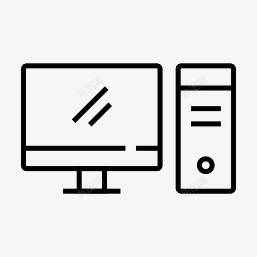 台式机计算机设备svg_新图网 https://ixintu.com 设备 台式机 计算机 电子技术 数字