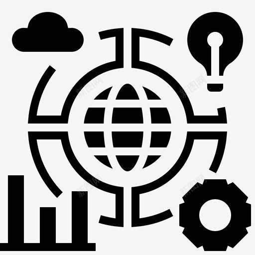 分类分析组件svg_新图网 https://ixintu.com 分类 分析 组件 部门 全局 数据分析 图示