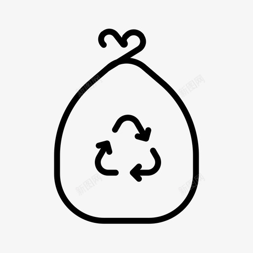 回收袋生态环境svg_新图网 https://ixintu.com 回收 生态环境 绿色 自然生态 学院