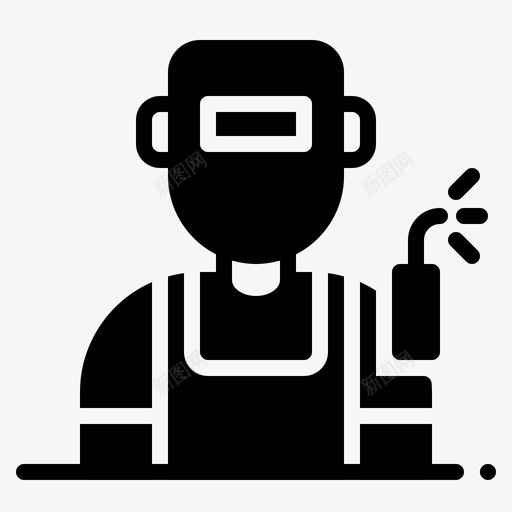 焊工化身工厂svg_新图网 https://ixintu.com 化身 焊工 工厂 焊接 焊接工 工人 职业 职业化