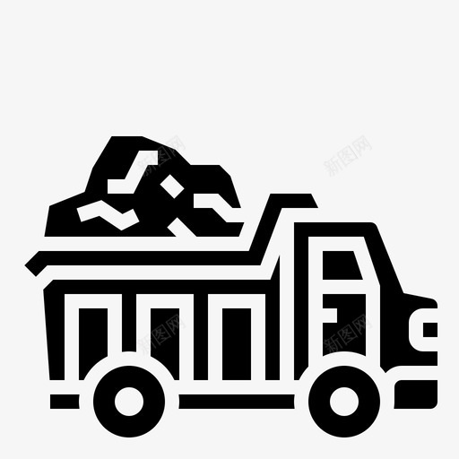 自卸卡车施工翻斗车svg_新图网 https://ixintu.com 自卸 卡车 施工 翻斗车 运输 车辆 图示