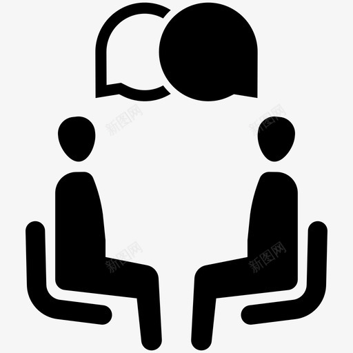 面试商务讨论svg_新图网 https://ixintu.com 面试 商务 讨论 工作 工作面 会议 招聘 营销