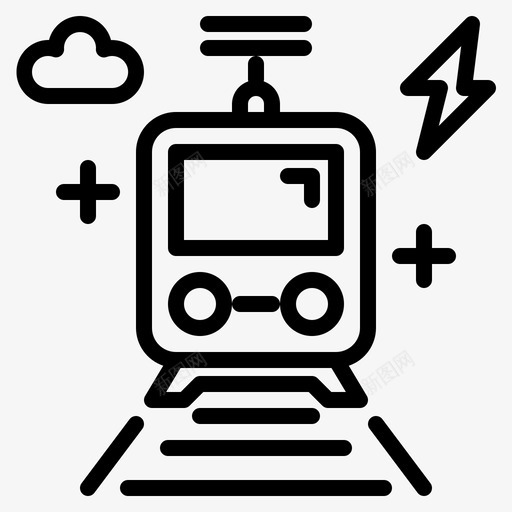 电动火车电力能源svg_新图网 https://ixintu.com 电动 火车 电力 能源 运输 智能 技术