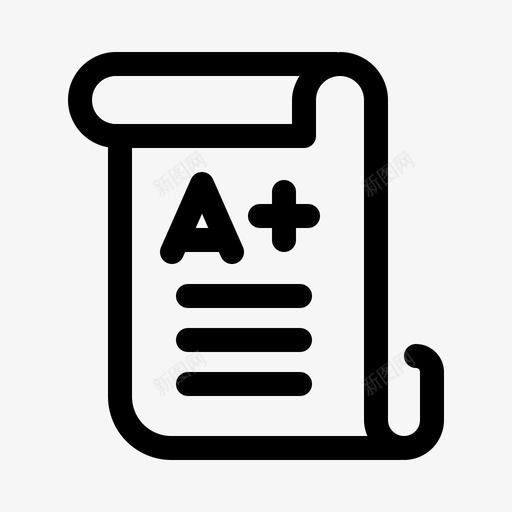 考试成绩考试试卷svg_新图网 https://ixintu.com 考试 成绩 学校 试卷 学生 教育