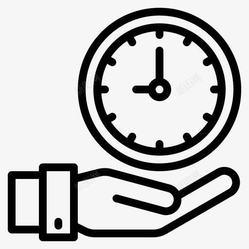 时间时钟指针svg_新图网 https://ixintu.com 时间 时钟 指针 计时器 手表