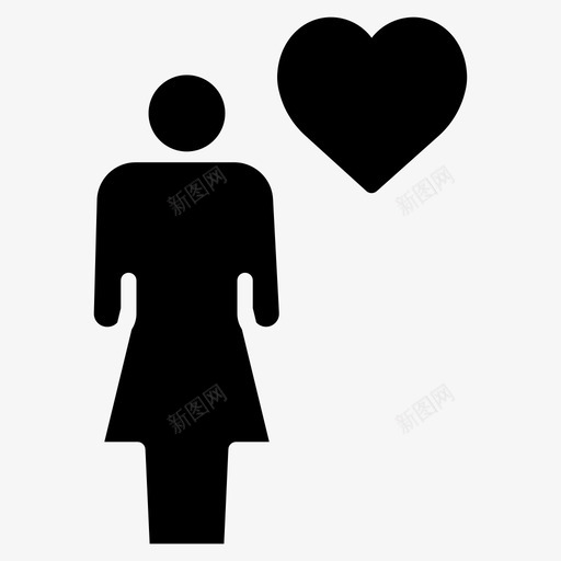 爱女人用户svg_新图网 https://ixintu.com 女人 爱女 用户 化身