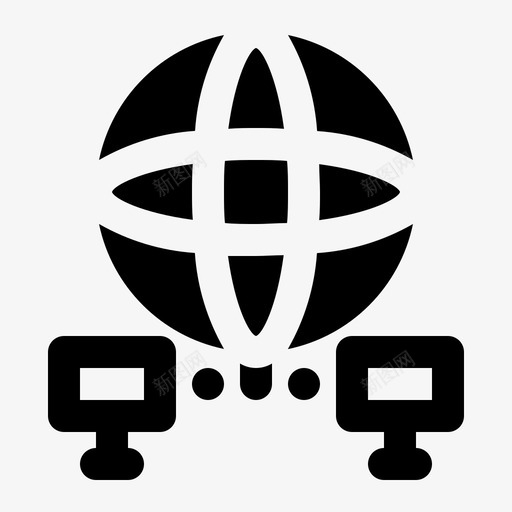 全球网络连接互联网svg_新图网 https://ixintu.com 全球 全球网 网络 连接 互联网 网络营销 符号