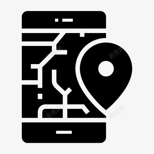 电话地图gps位置svg_新图网 https://ixintu.com 电话 地图 位置