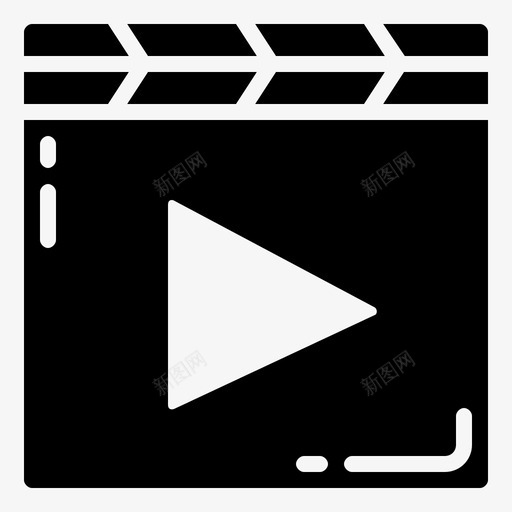 视频播放器android应用程序svg_新图网 https://ixintu.com 应用程序 视频 播放器
