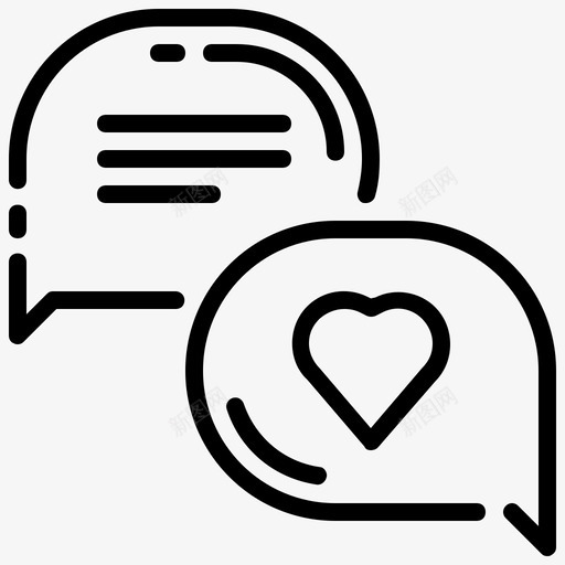 爱的讯息聊天沟通svg_新图网 https://ixintu.com 爱的 讯息 沟通 聊天 大纲