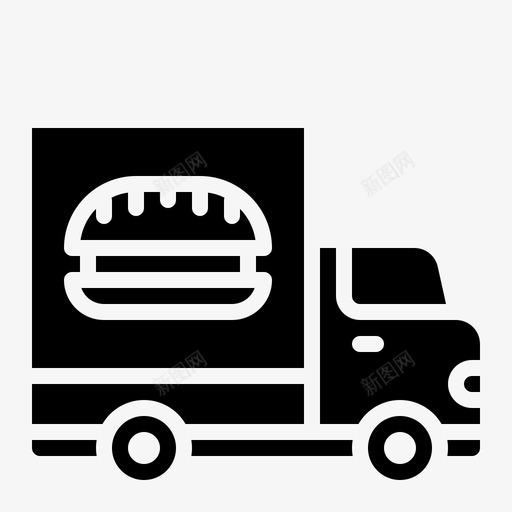 送货食品包装svg_新图网 https://ixintu.com 送货 食品包装 运输 卡车 食品