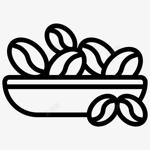 咖啡豆阿拉比卡烘焙svg_新图网 https://ixintu.com 咖啡豆 阿拉 拉比 烘焙 种子 咖啡 系列