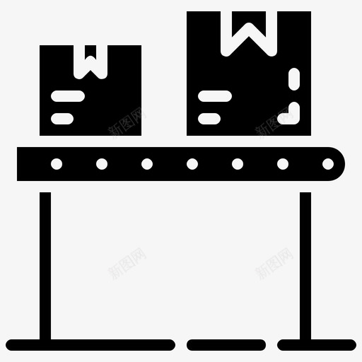 包装带输送机交货和物流标志svg_新图网 https://ixintu.com 包装 输送机 交货 物流 标志