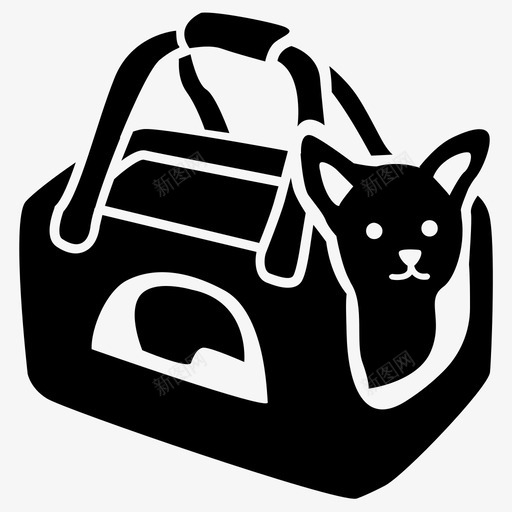 承运人包猫svg_新图网 https://ixintu.com 承运人 包猫 行李 宠物 旅行 宠物用品