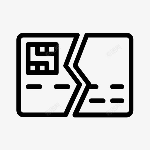 信用卡借记卡销毁svg_新图网 https://ixintu.com 信用卡 支付 借记卡 销毁 财务 交易 支付方 方式