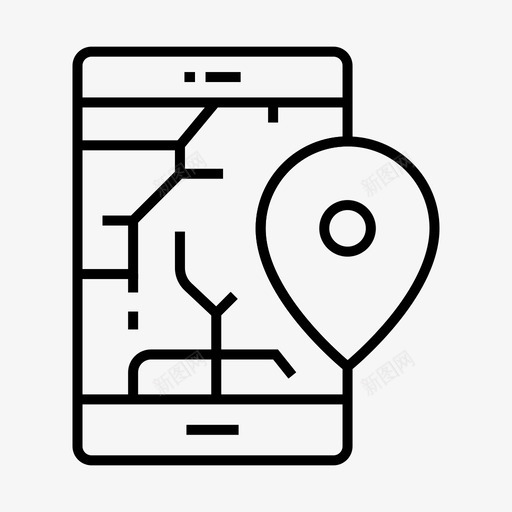 电话地图gps位置svg_新图网 https://ixintu.com 电话 地图 位置
