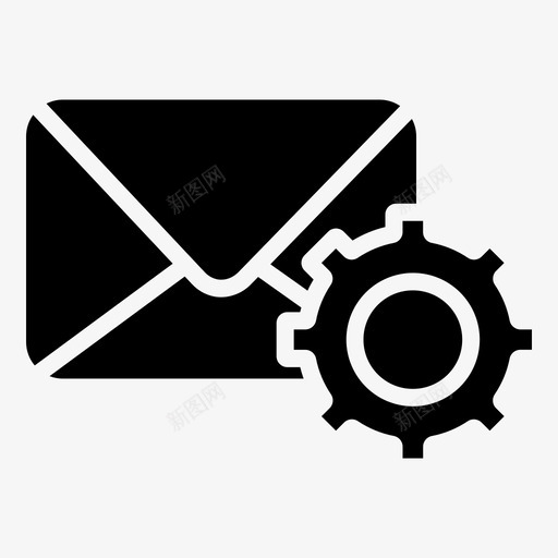 电子邮件设置电子邮件图示符svg_新图网 https://ixintu.com 电子邮件 设置 图示