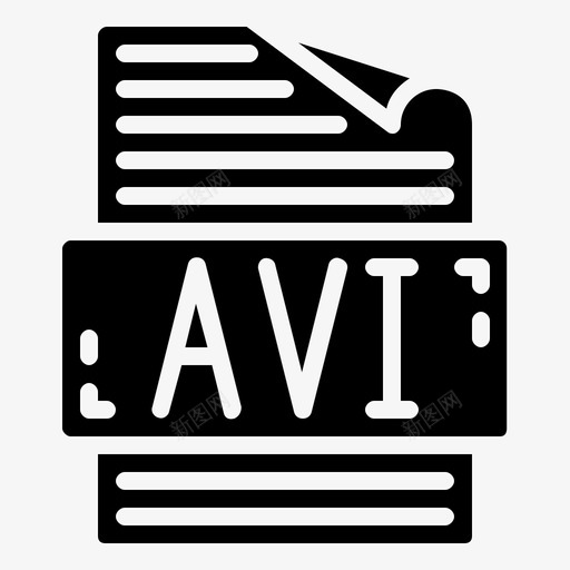 avi文件文档格式svg_新图网 https://ixintu.com 文件 文档 格式 在线学习 图示