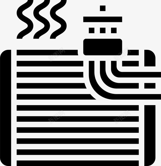 空调线圈发动机svg_新图网 https://ixintu.com 空调 线圈 发动机 蒸发器 汽车保养 图示