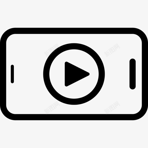 多媒体通讯手机svg_新图网 https://ixintu.com 手机 多媒体 通讯 智能 线路 图标