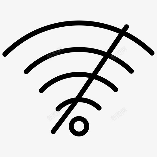 没有WiFi没有连接没有互联网svg_新图网 https://ixintu.com 没有 有没有 连接 互联网 基本