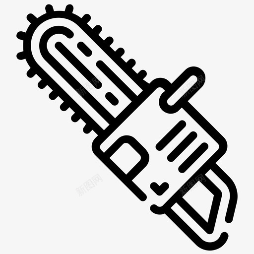 电锯建筑设备svg_新图网 https://ixintu.com 工具 电锯 建筑设备 建筑 第卷