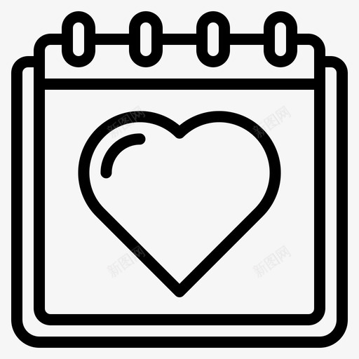日历日子事件svg_新图网 https://ixintu.com 日历 日子 事件 爱情 情人节