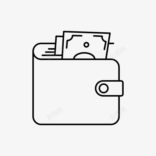钱包包银行svg_新图网 https://ixintu.com 钱包包 包包 银行 现金 存款 钱财务 财务 概要
