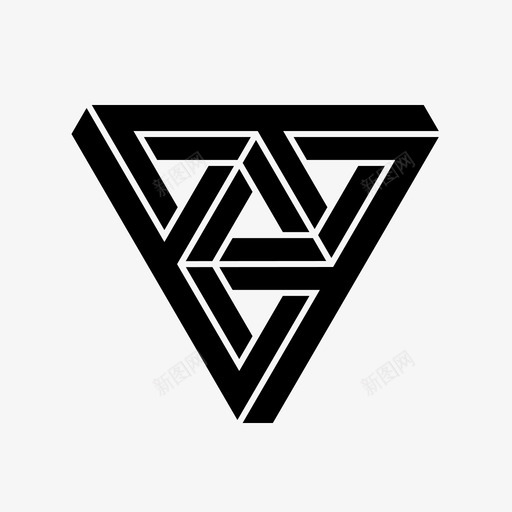 彭罗斯三角埃舍尔不可能的物体svg_新图网 https://ixintu.com 三角 不可能 彭罗斯 罗斯 物体 埃舍尔