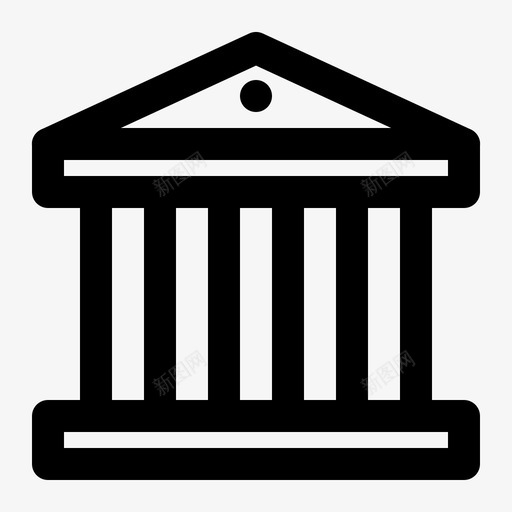 银行建筑存款svg_新图网 https://ixintu.com 银行 建筑 存款 金融机构 购物 电子商务