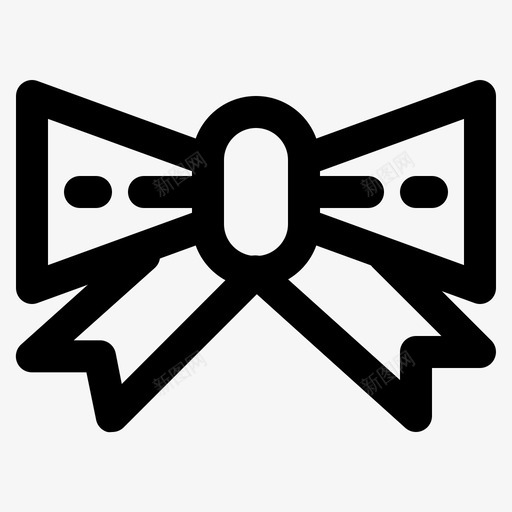 蝴蝶结领结婚礼svg_新图网 https://ixintu.com 蝴蝶结 领结 结婚礼