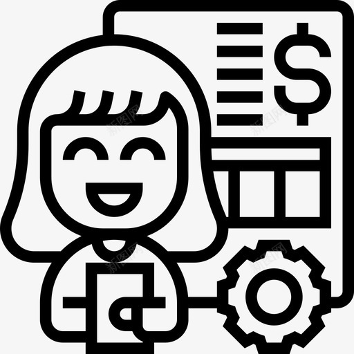 费用会计成本svg_新图网 https://ixintu.com 费用 会计 成本 财务 列表 资金 管理