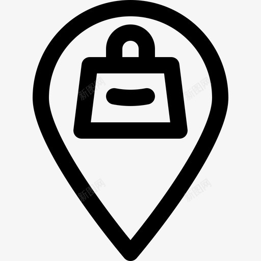 商店地点地图svg_新图网 https://ixintu.com 商店 地点 地图 别针