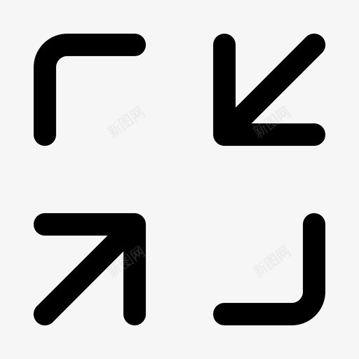 最小化调整大小缩放svg_新图网 https://ixintu.com 最小化 调整 大小 缩放 用户界面 图示
