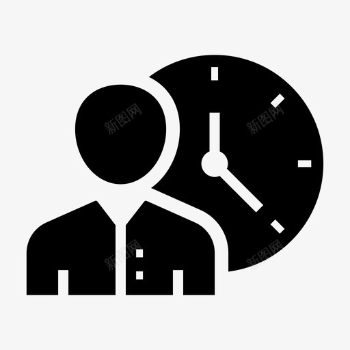 员工时间人力资源工作svg_新图网 https://ixintu.com 员工 时间 工作 人力资源