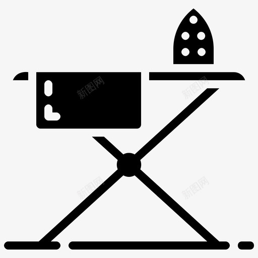 熨衣台折叠桌家具svg_新图网 https://ixintu.com 熨衣 家具 折叠 雕文