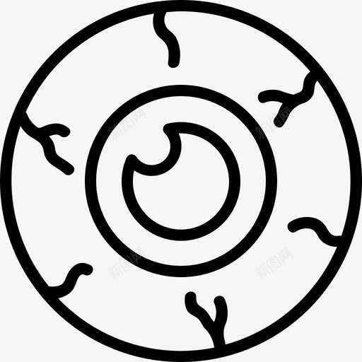 眼球万圣节恐怖svg_新图网 https://ixintu.com 万圣节 眼球 恐怖 系列