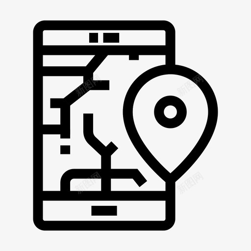电话地图gps位置svg_新图网 https://ixintu.com 电话 地图 位置