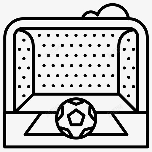 球门足球足球场svg_新图网 https://ixintu.com 足球 球门 足球场 体育 商业 金融