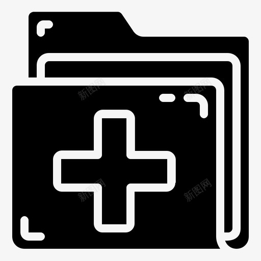 医疗文件夹文件病人svg_新图网 https://ixintu.com 医疗 文件夹 文件 病人 记录 字形