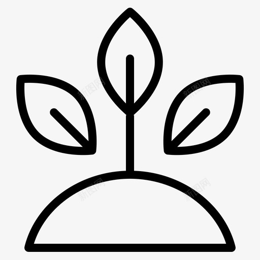 萌芽生态能源svg_新图网 https://ixintu.com 萌芽 生态 能源 节约 树木