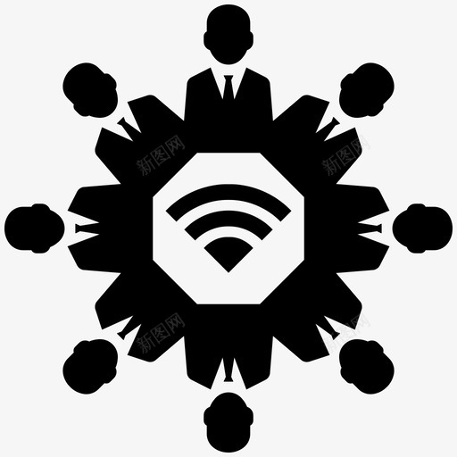 团队沟通聊天互动svg_新图网 https://ixintu.com 团队 沟通 聊天 互动 网络 商业 营销