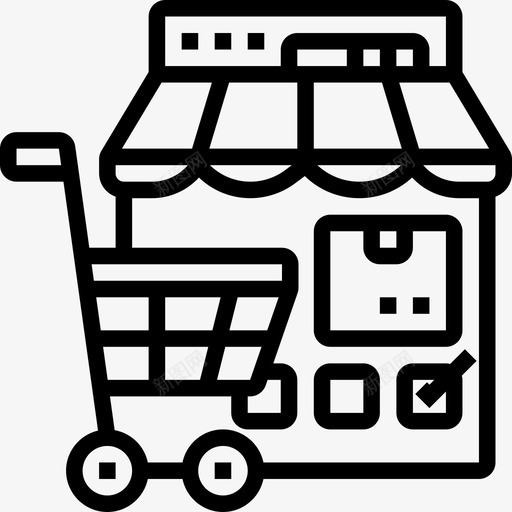 集市商业杂货店svg_新图网 https://ixintu.com 集市 商业 杂货店 商店 在线