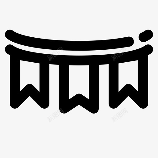 花环彩旗聚会svg_新图网 https://ixintu.com 花环 彩旗 聚会 婚礼